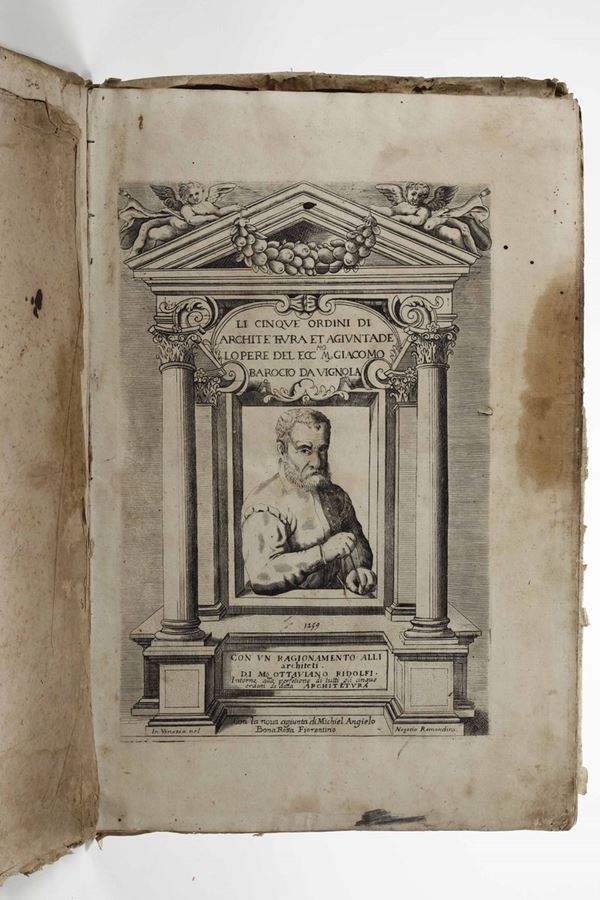 Barozzi da Vignola Li cinque ordini di architettura...... In Venezia, Negotio Remondini, ca.1648.