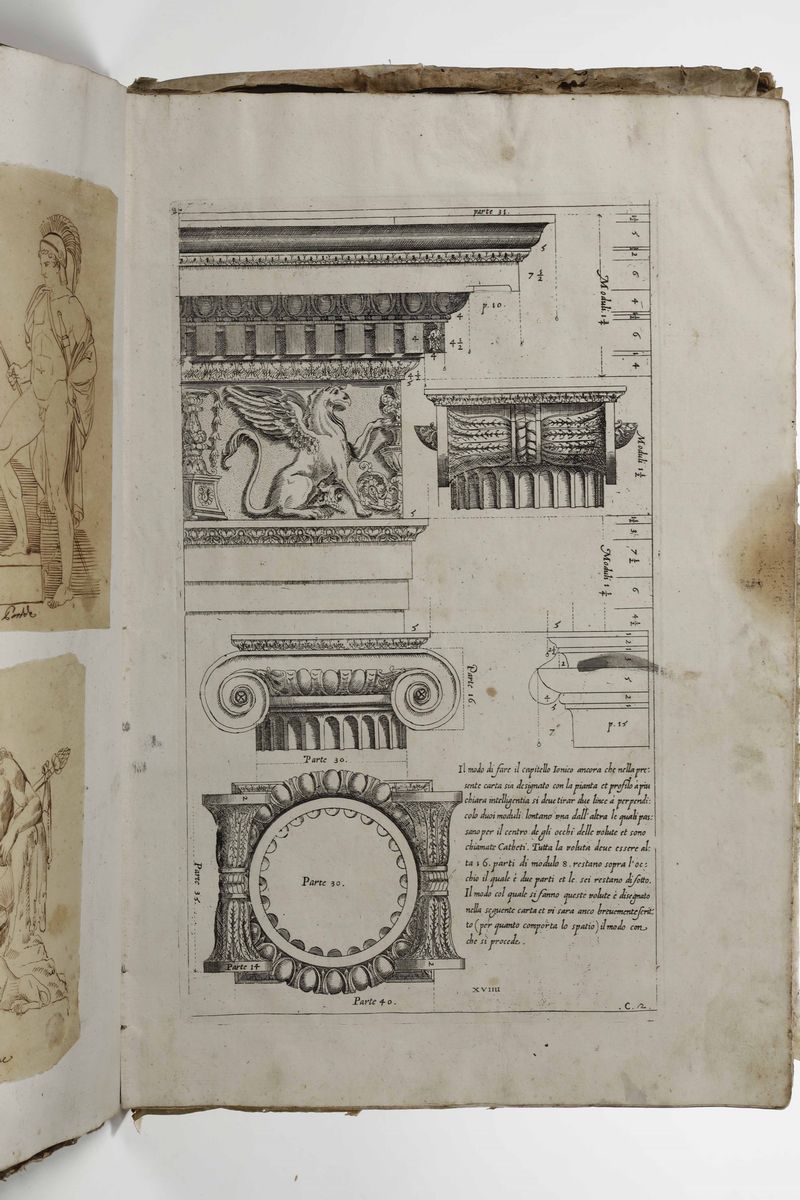 Barozzi da Vignolali Cinque Ordini di Architettura...... in Venezia, Negotio Remondini, Ca.1648.