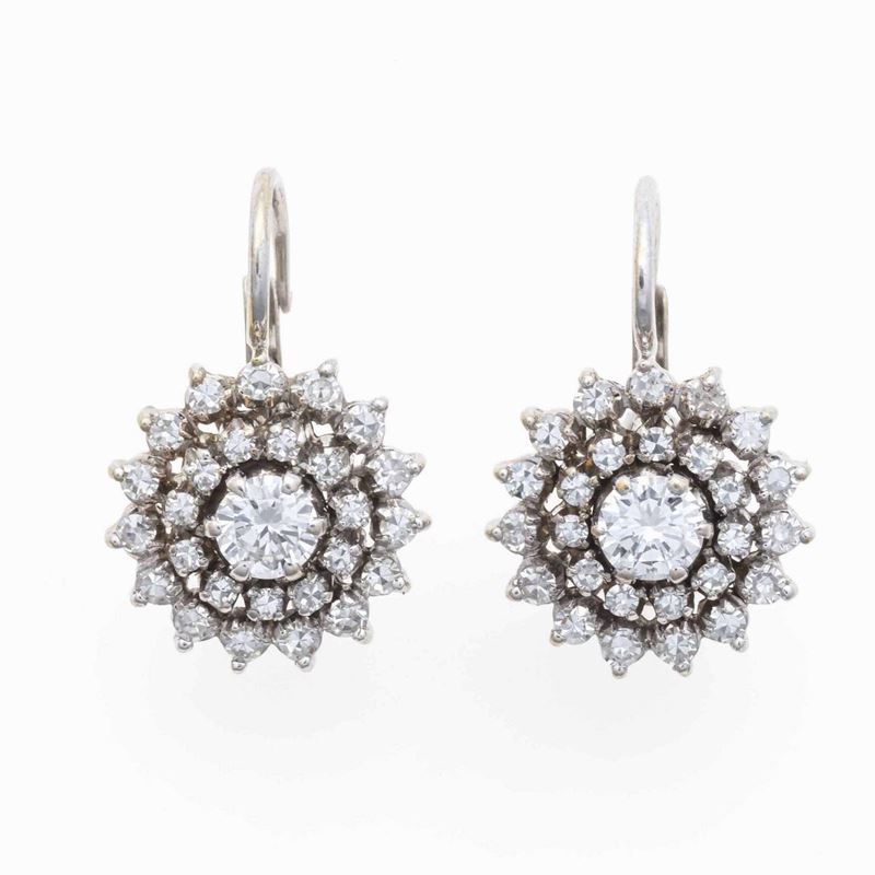Orecchini con diamanti  - Auction Jewels - Time Auction - Cambi Casa d'Aste
