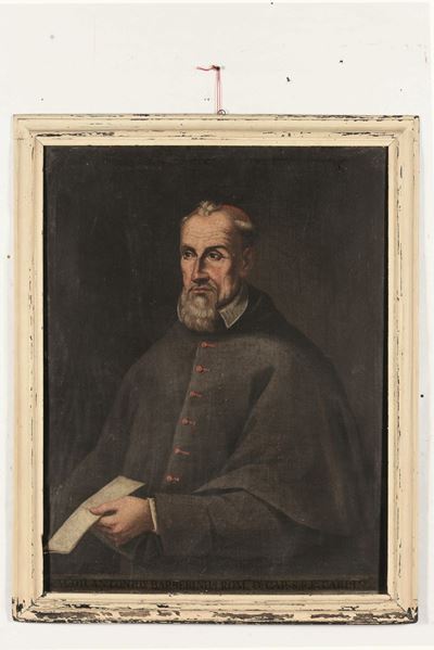 Scuola del XVIII Secoloritratto di Cardinale con Lettera