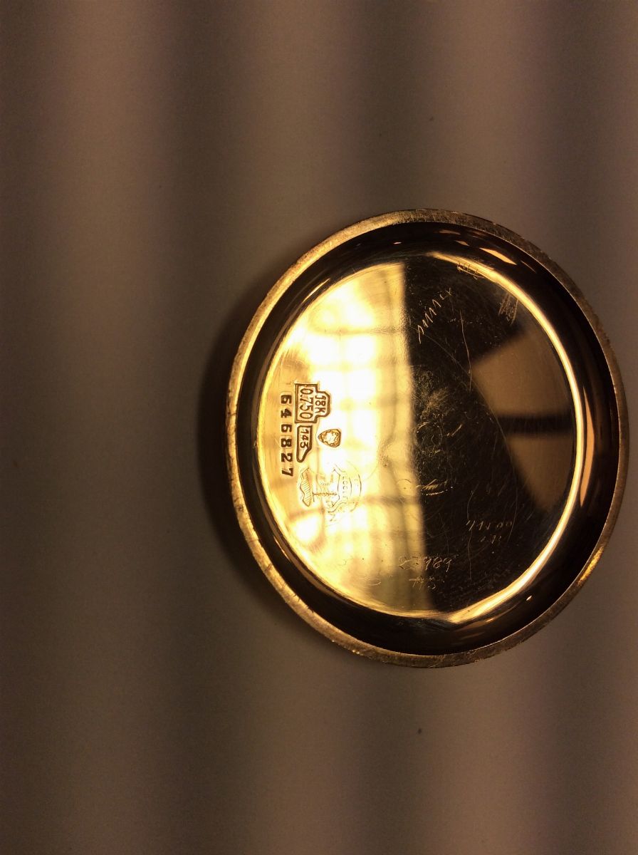 Ulysse Nardin - Orologio da Polso in Oro Rosa con Cronografo, Anni'40.