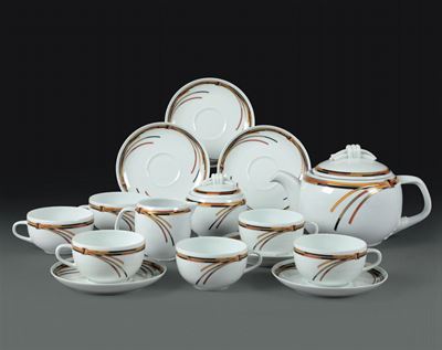 Servizio da Tè “samouraï” Christian Dior, Limoges, Seconda Metà del XX Secolo