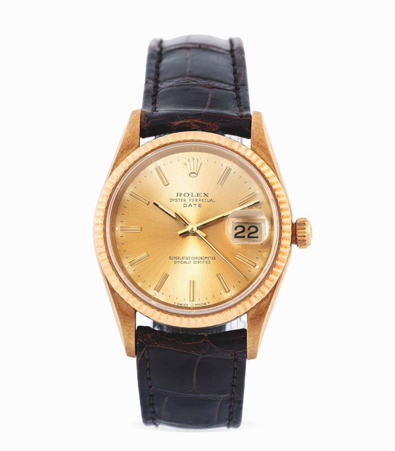 ROLEX - 15238 Date, yellow gold wristwatch.  - Auction Important Wristwatches and Pocket Watches - Cambi Casa d'Aste