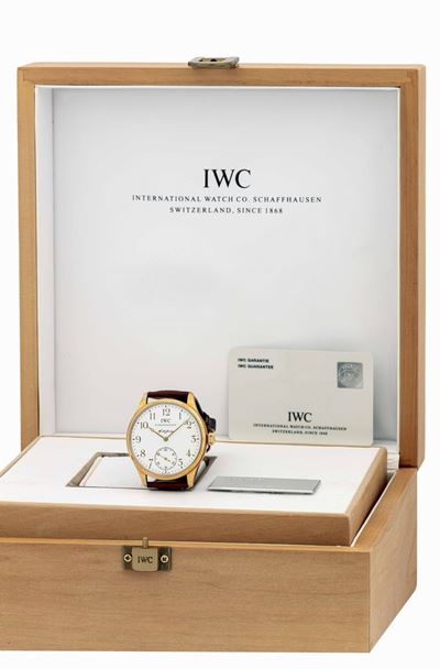 Iwc - Raffinato Portugieser F.a. Jones, Edizione Limitata N° 988/1000, in Oro Rosa con Lancetta d...