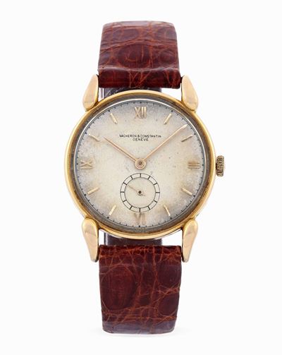 Vacheron & Constantin - Elegante Orologio da Polso in Oro Rosa con Lancetta dei Secondi Ad Ore 6.