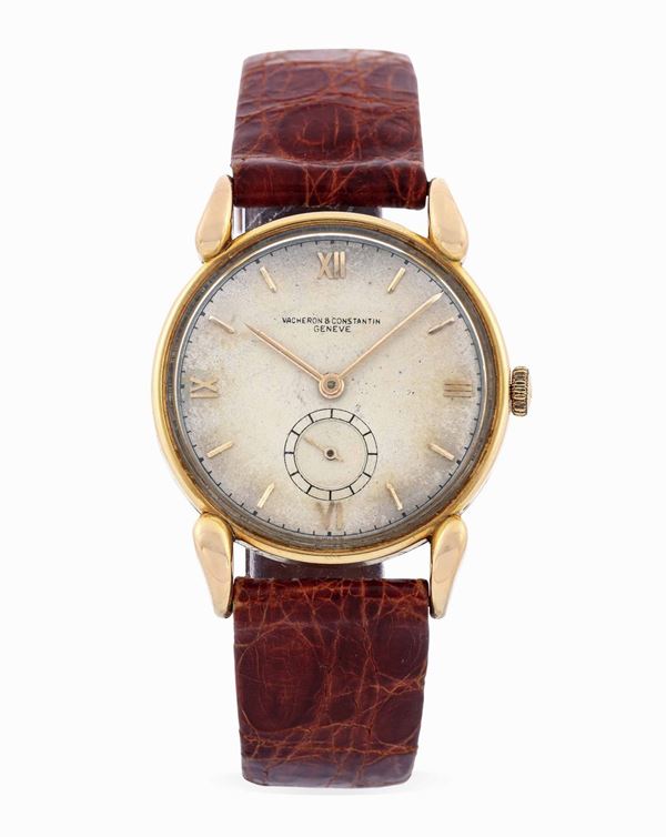 VACHERON & CONSTANTIN - Elegant rose gold wristwatch with second hand at 6 o'clock.