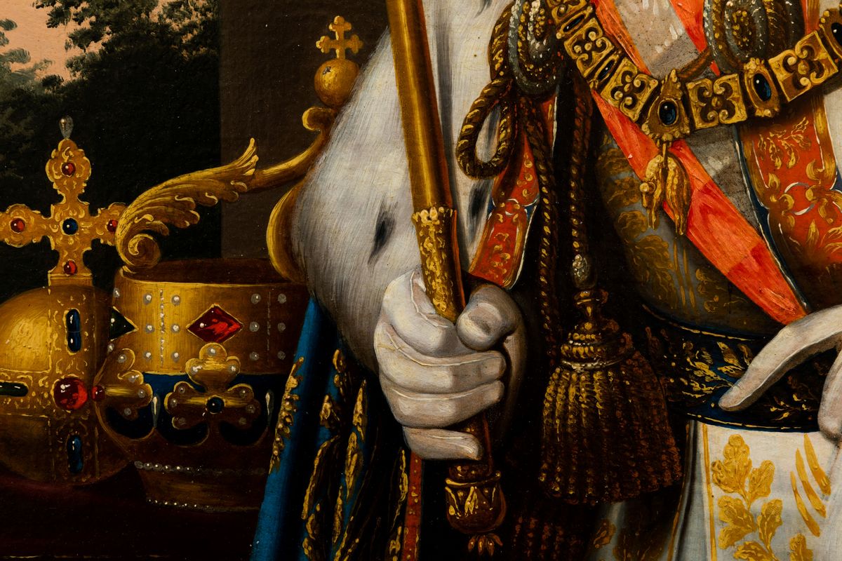 Artista della Prima Metà del XIX Secolo Ritratto Dell’imperatore Ferdinando i D’asburgo Lorena, R...
