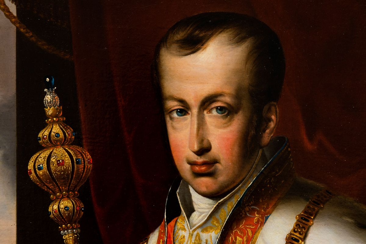 Artista della Prima Metà del XIX Secolo Ritratto Dell’imperatore Ferdinando i D’asburgo Lorena, R...