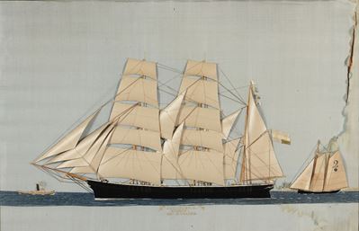 Thomas Willes (attivo nella Seconda Metà Dell’ottocento)ritratto del Brigantino a Palo Guglielmo ...