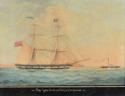 Paolo Ambrogio (attivo a Malta negli Anni Sessanta Dell’ottocento)ritratto del Brigantino Ercole,...