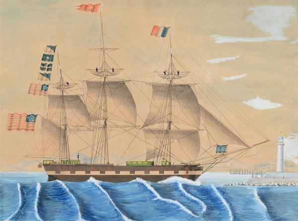 I.A. Cosulich Ritratto della nave Austerlitz, 1847