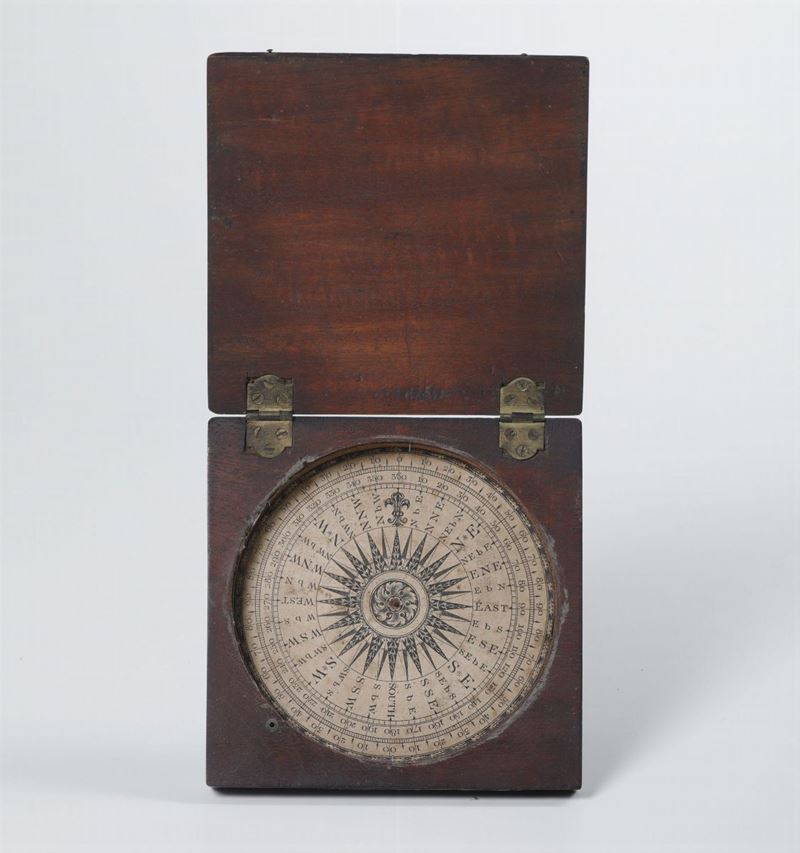 Bussola a secco da tasca. XIX secolo  - Auction Marittime Arts - Cambi Casa d'Aste
