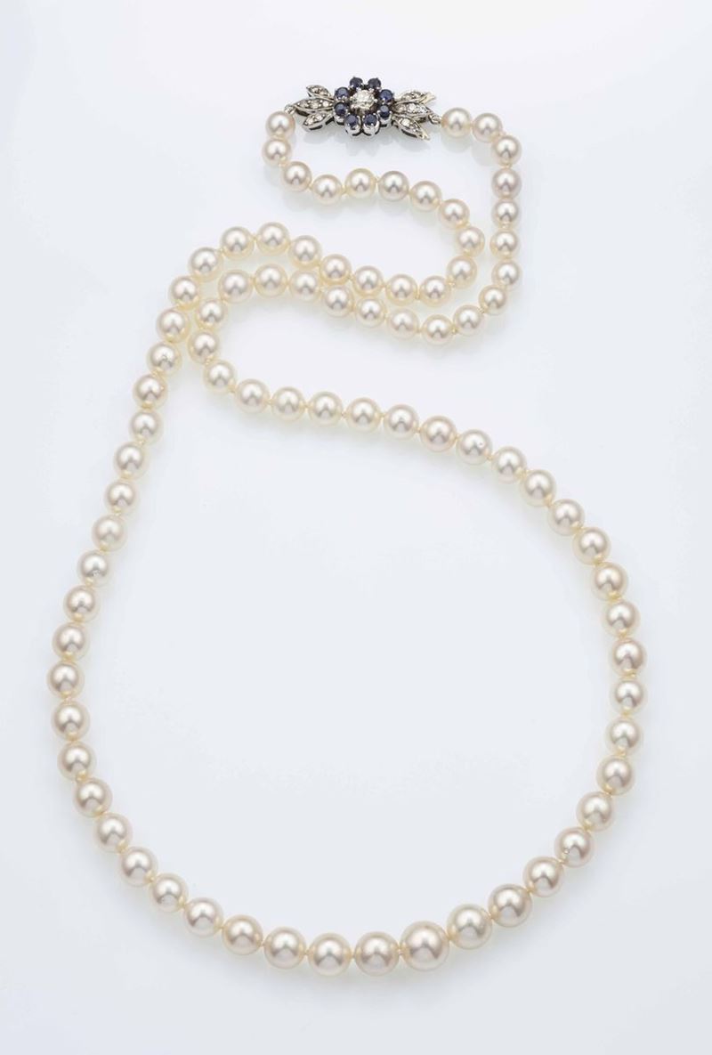 Collana con perle coltivate  - Asta Spring Jewels - I - Cambi Casa d'Aste