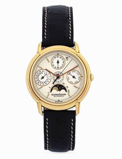 Jaeger Lecoultre - Raffinato Odysseus Perpetual Calendar in Oro Giallo con Fasi Lunari.