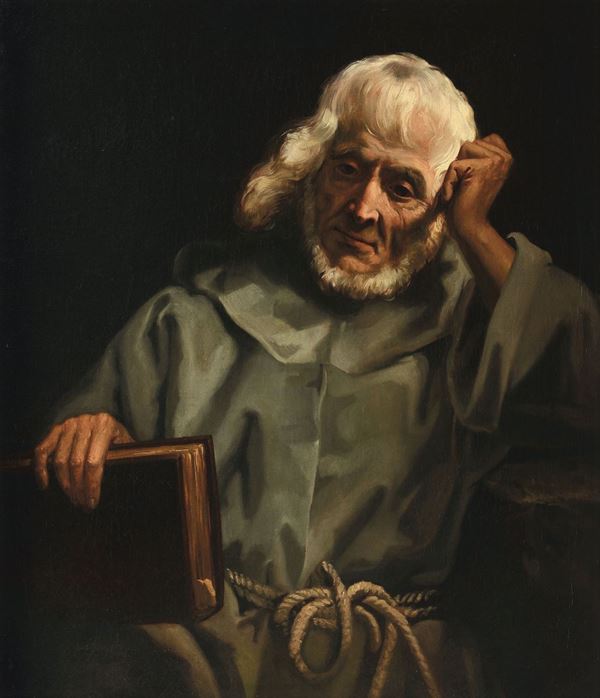 Ary Scheffer - Ary Scheffer (Dordrecht 1795 - Argenteuil 1858) Ritratto di vecchio filosofo