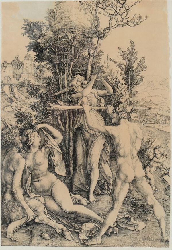 Albrecht D&#252;rer - Albrecht Dürer (Norimberga 1471-1528) Il grande satiro, 1498