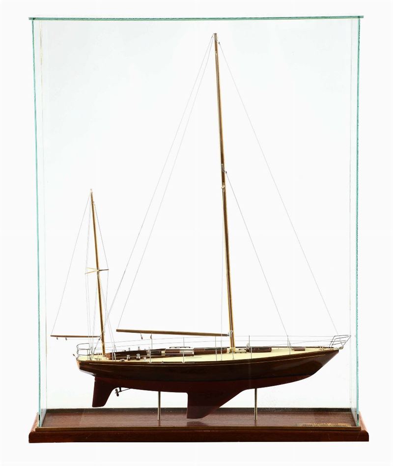 Modellino del cutter Isabella, Italia XX secolo  - Asta Arte Marinara - Cambi Casa d'Aste