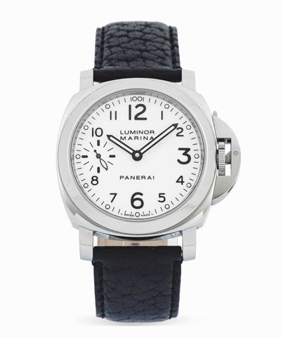 Panerai - Luminor Marina in Acciaio, Quadrante Bianco, Lancetta dei Secondi Ad Ore 9.