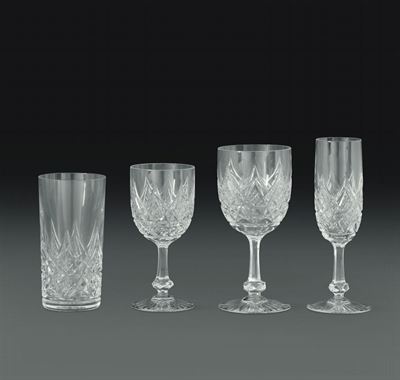 Servizio di Bicchieri "colbert" Francia, Manifattura Baccarat, 1910-1930 Ca.