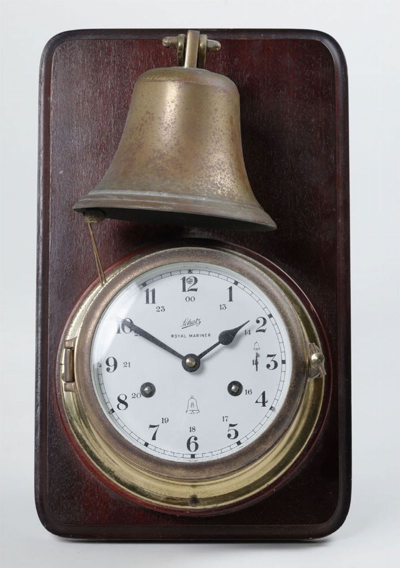 Orologio da parete con campana, Schatz, Royal mariner, Germania  - Asta Antiquariato III - Asta a Tempo - Cambi Casa d'Aste