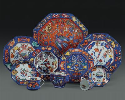 Servizio da Tavola Hermès Marqueterie De Pierres Dures D'orient Et D’occident Limoges, Verso la F...