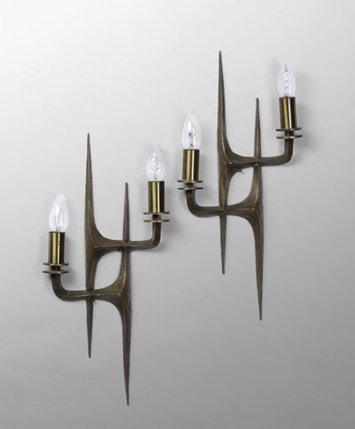 Coppia di Appliques in Ottone.