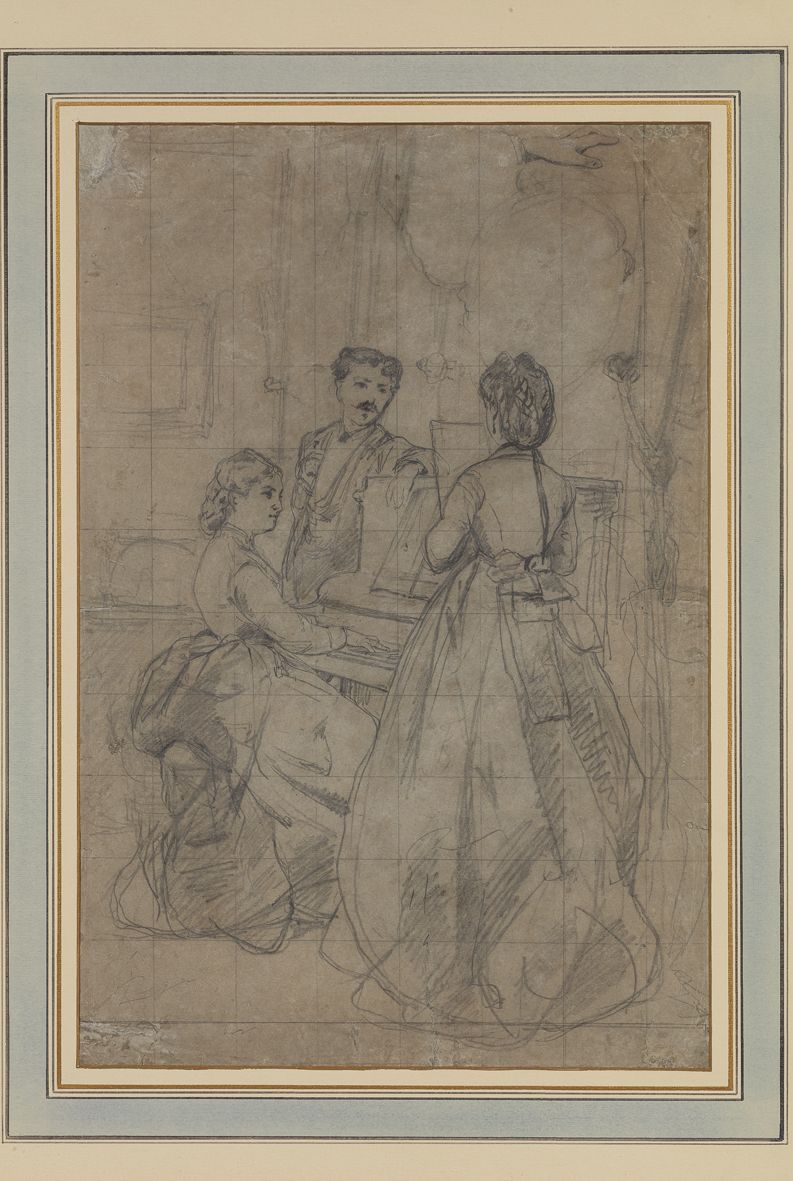 Silvestro Lega (modigliana 1826 - Firenze 1895) Lezione di Piano