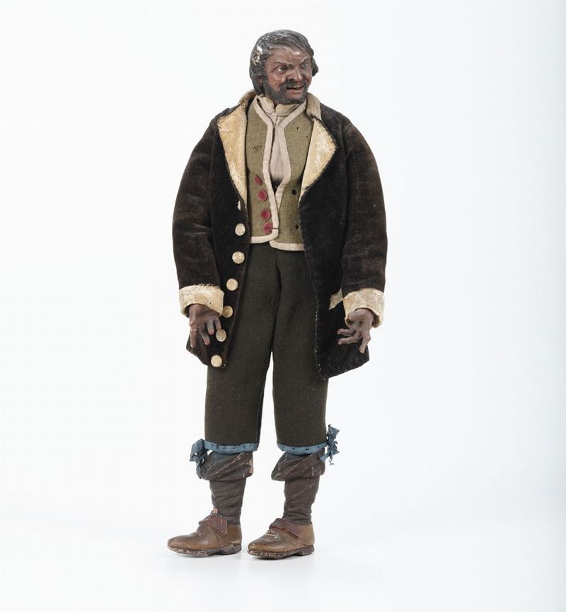 Pastore. Manifattura napoletana della fine del XVIII secolo inizi XIX secolo.  - Auction Antiques II - Timed Auction - Cambi Casa d'Aste