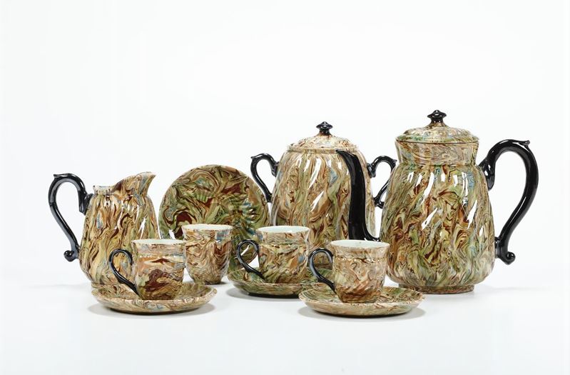 Servizio da caffè Inizio del XX secolo  - Auction Ceramics - Timed Auction - Cambi Casa d'Aste