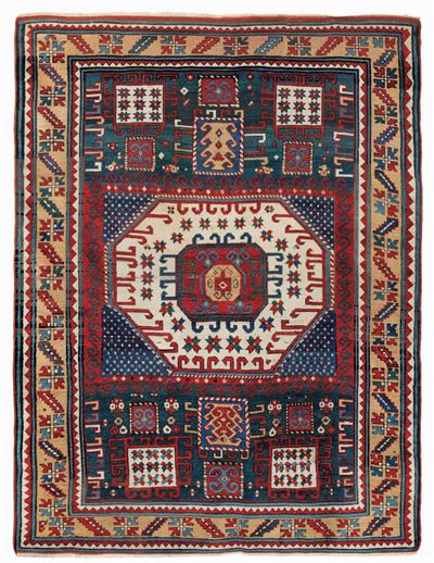 Tappeto Kazak Karachop, Caucaso Seconda Metà XIX Secolo