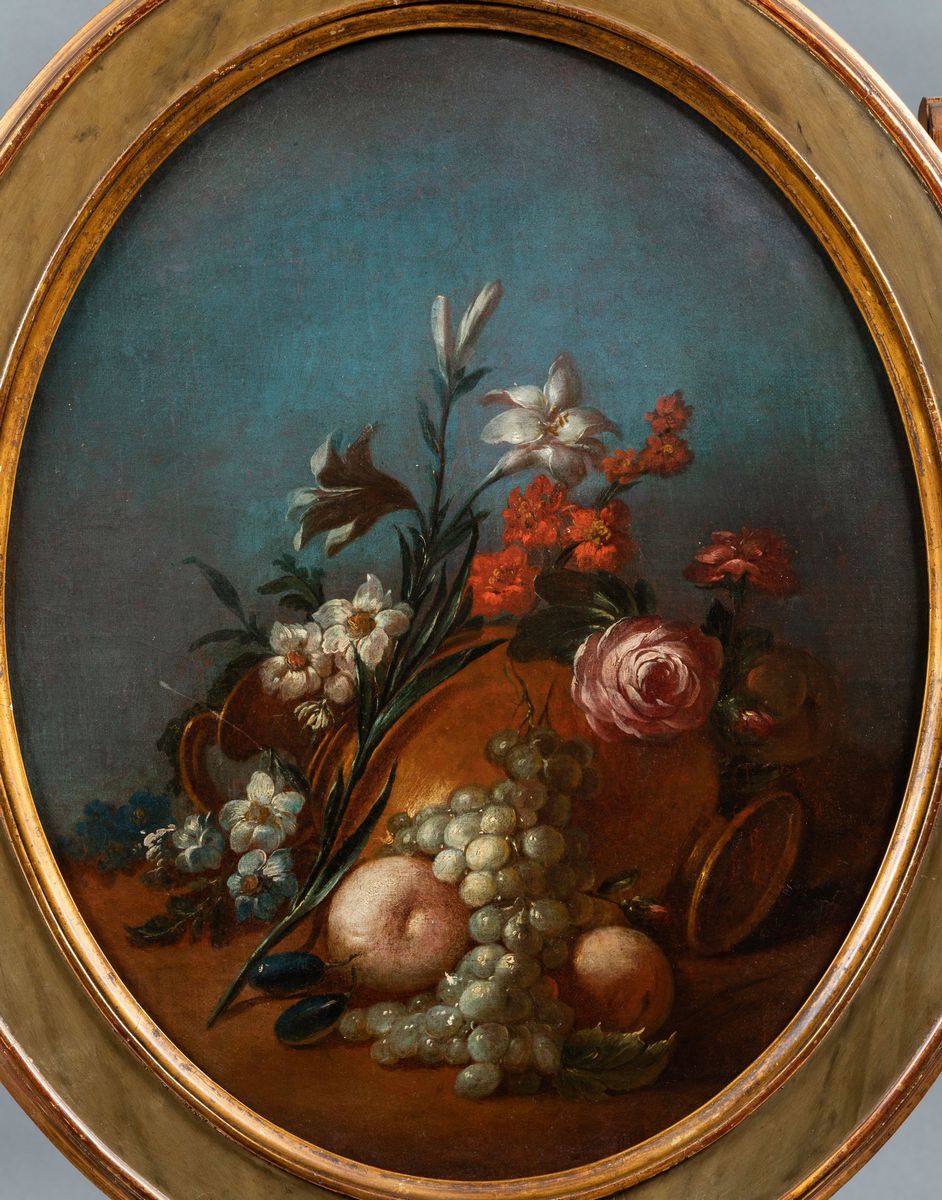Jean Baptiste Claudot - Cerchia di Natura Morta con Vaso di Fiori
