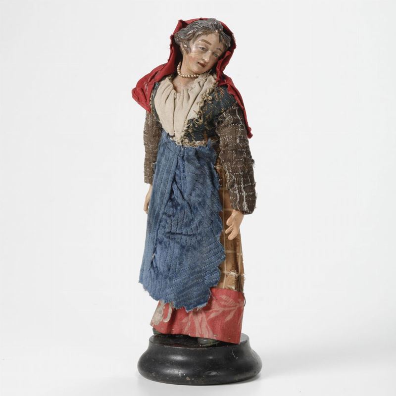 A young woman, Naples, late 17/1800s  - Auction Sculptures and works of art - Cambi Casa d'Aste