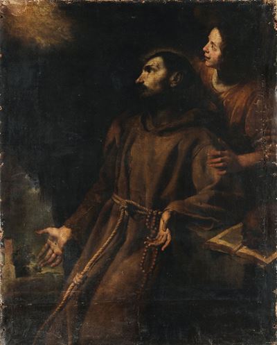 Gioacchino Assereto (genova 1600-1649) Estasi di San Francesco