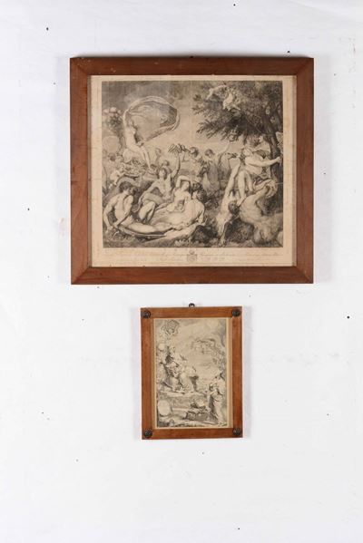 Tasniere, Georges - Rosaspina, Francescothetis (scena Allegorica) e Antiporta Allegorica.