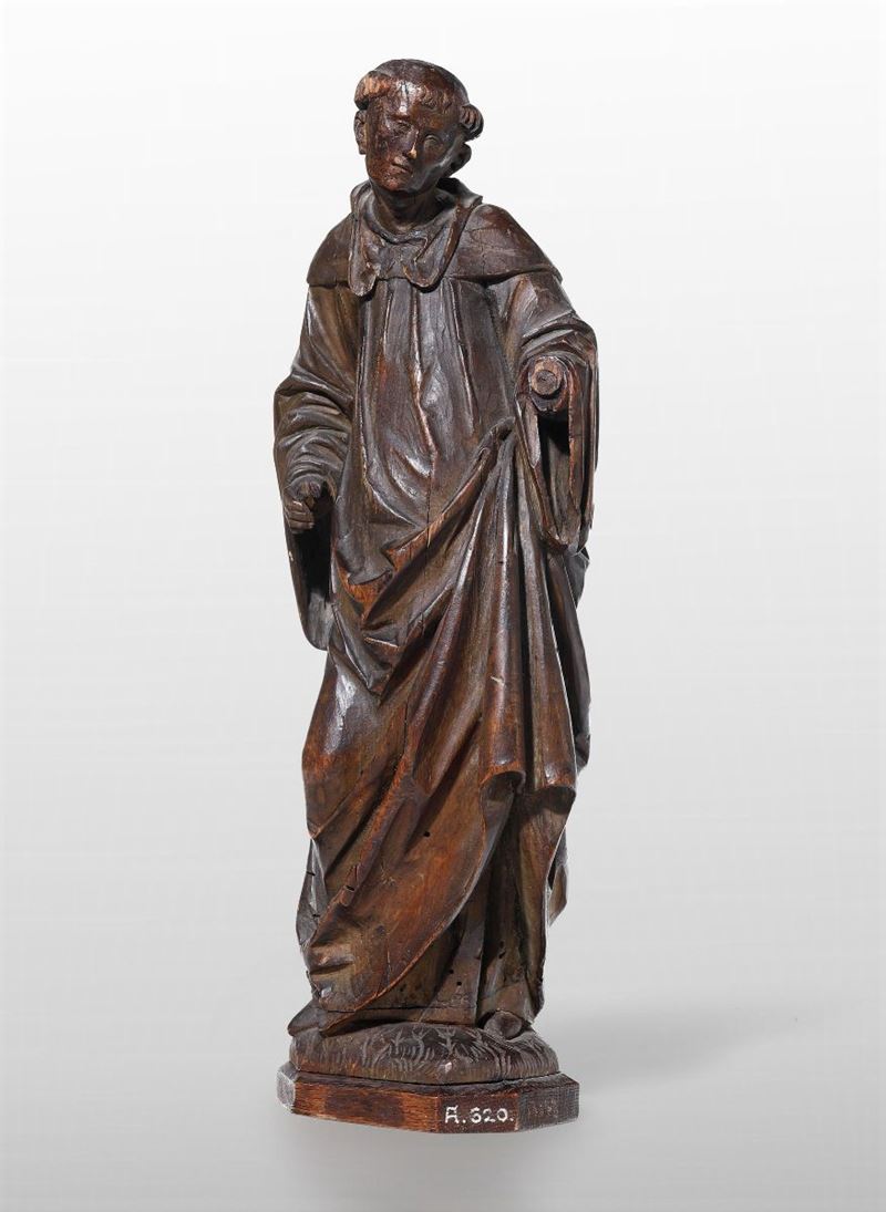 A wooden Saint, Germany, 1400s  - Auction Sculptures and works of art - Cambi Casa d'Aste