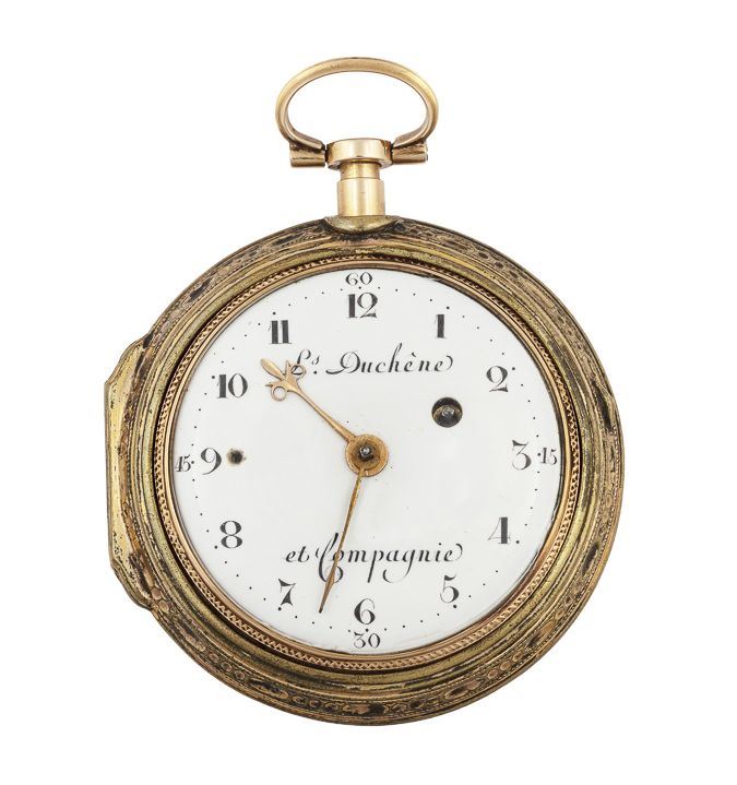DUCHENE ET COMPAGNIE - Yellow gold pocket watch with enamels.  - Auction Watches - Cambi Casa d'Aste