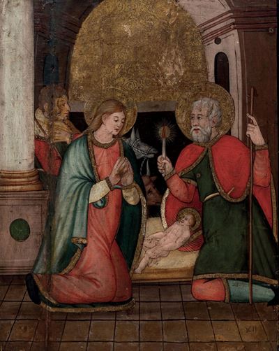 Scuola Spagnola del XVI Secolo Natività
