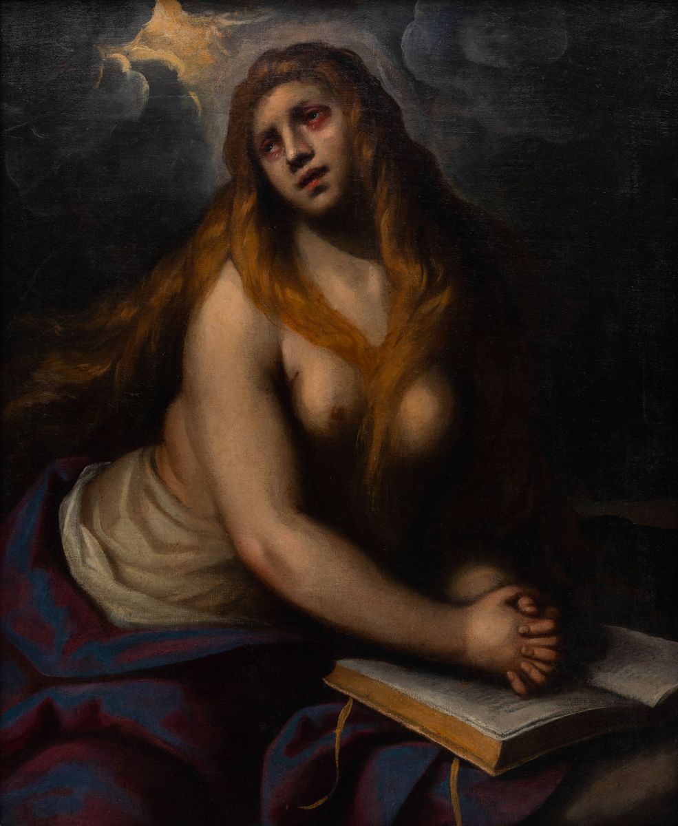 Jacopo Negretti Detto Palma il Giovane (venezia 1548-1628) Maddalena Penitente
