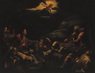 Francesco Bassano il Giovane (bassano del Grappa 1549 - Venezia, 1592), Attribuito Aannuncio ai P...