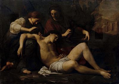 Antonio De Bellis (napoli 1630-1656) San Sebastiano e le Pie Donne