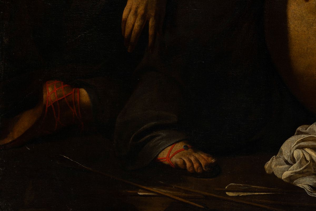 Antonio De Bellis (napoli 1630-1656) San Sebastiano e le Pie Donne