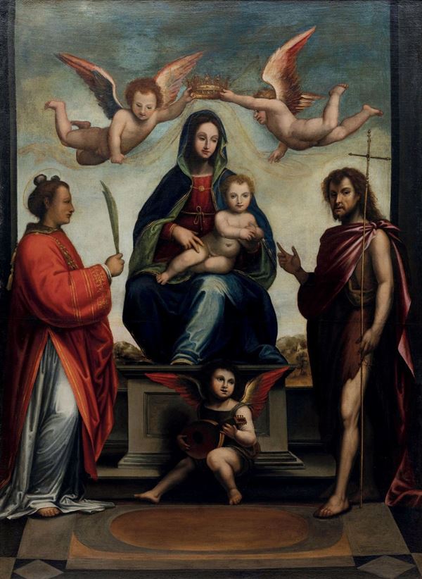 Bartolomeo di Paolo detto Fra Bartolomeo o Baccio della Porta (Firenze 1472-1517), tratto da Madonna  [..]
