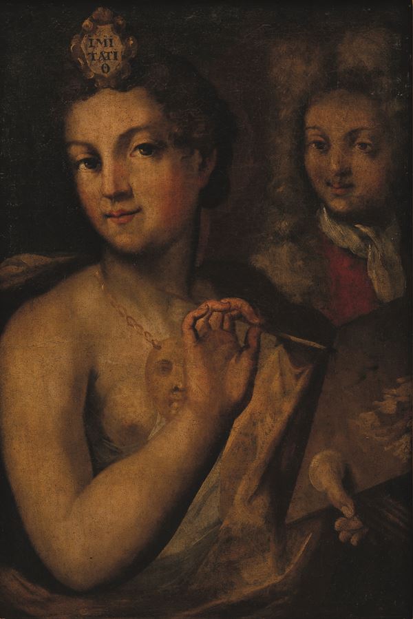 Giovanni Andrea Sirani (Bologna, 1610-1670), attribuito a Allegoria della pittura