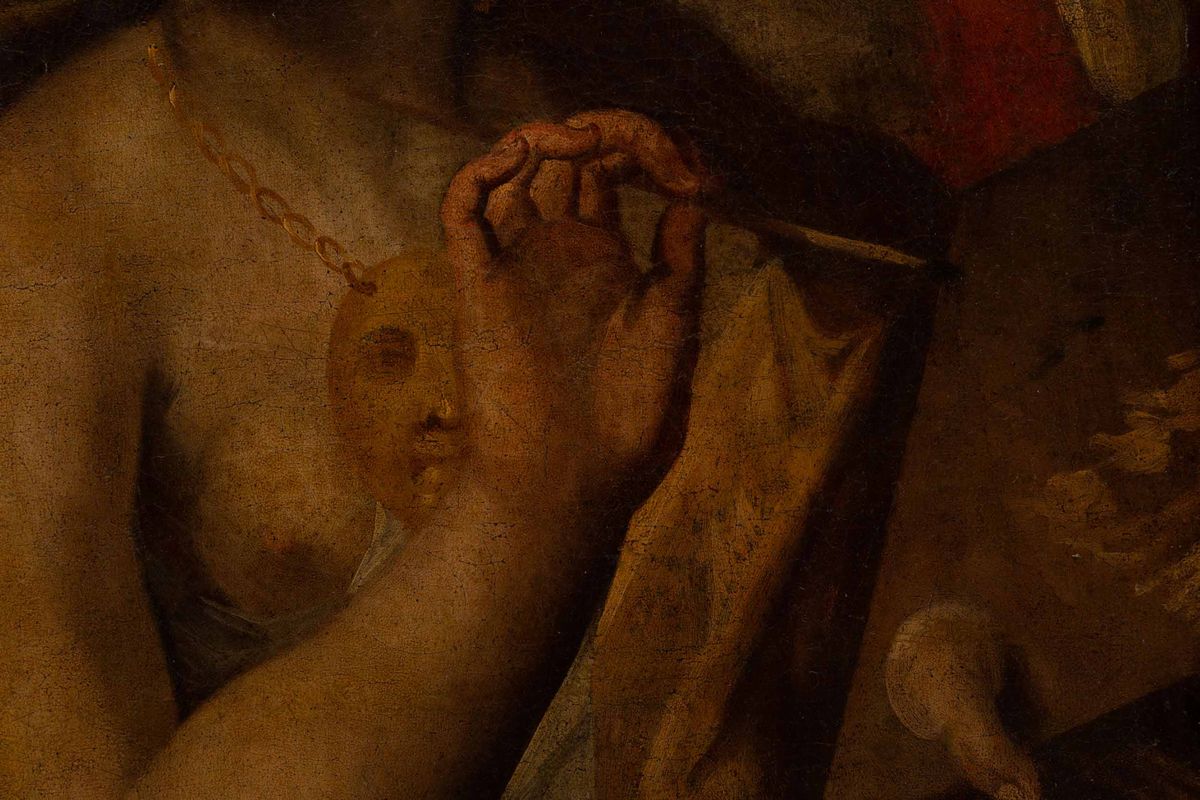 Giovanni Andrea Sirani (bologna, 1610-1670), Attribuito Aallegoria della Pittura