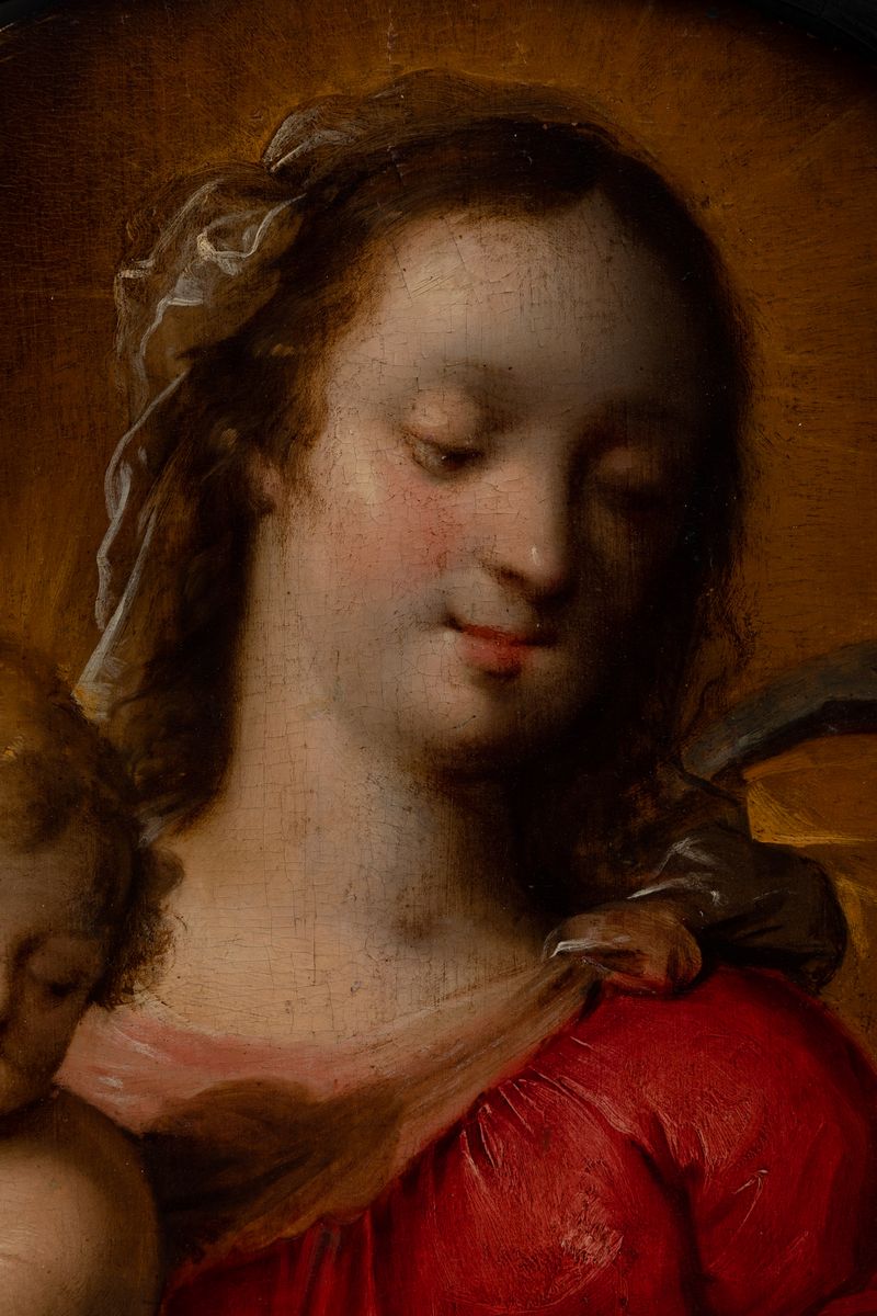 Jacob Van Oost (bruges 1603-1671) Sacra Famiglia con San Giovannino
