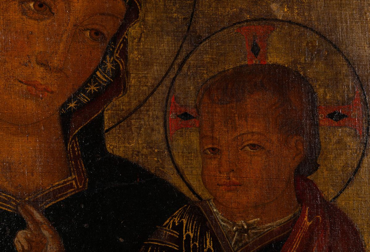 Antonio Aquili Detto Antoniazzo Romano (attivo a Roma tra il 1461 e il 1508) Madonna Advocata con...