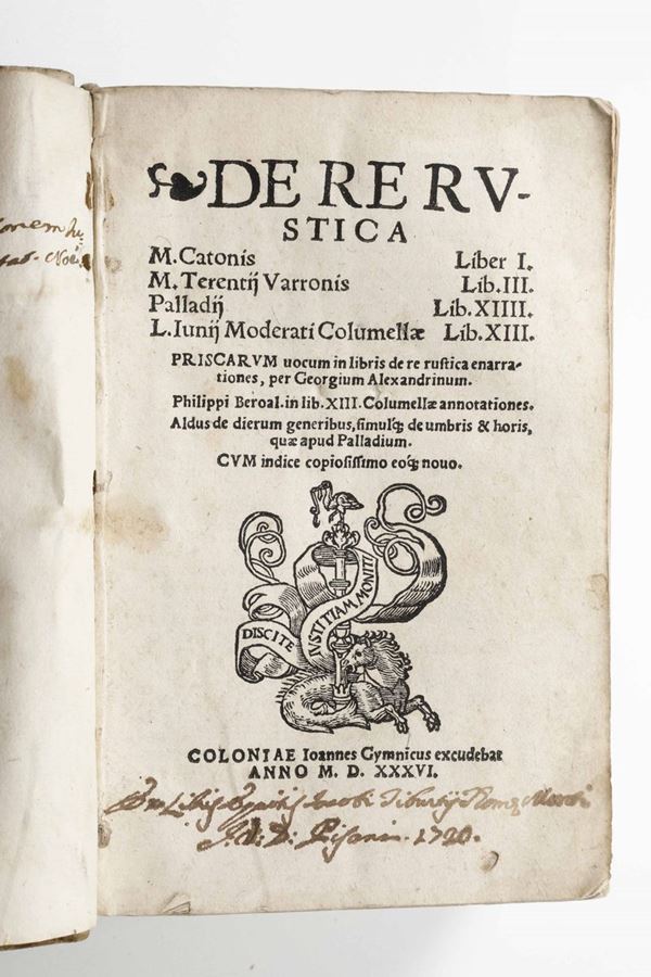 Cesare, Caio Giulio Commentarii di... tradotti di latino in volgar lingua per Agostino Ortica della porta genovese...In Vinegia, per Comin De Trino, 1541.