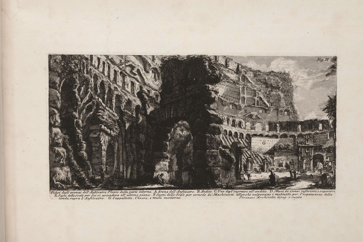Piranesi, Giovanni Battista ( Mogliano Veneto, 1720 - Venezia, 1778)diciannove Tomi Dell'opera In...