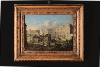 Scuola Romana del XVIII Secoloveduta di Palazzo Barberini