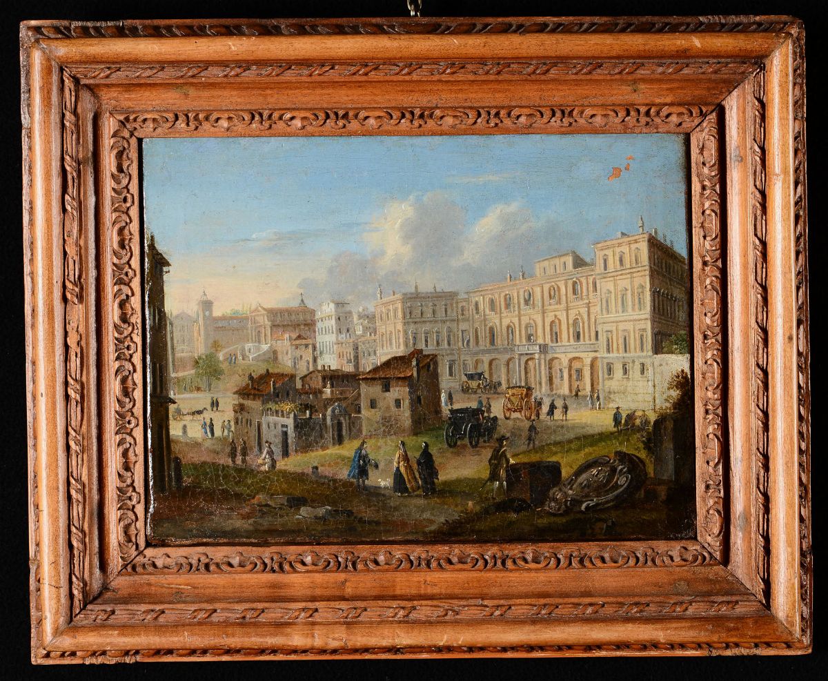 Scuola Romana del XVIII Secoloveduta di Palazzo Barberini